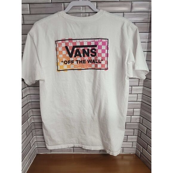 White Vans T-shirt Size Large #A60 - Picture 7 of 11